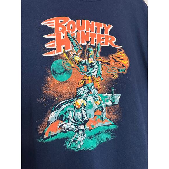 Tee Fury Men's XL Short Sleeve Blue Graphic Tee Bounty Hunter T-Shirt - Picture 4 of 4